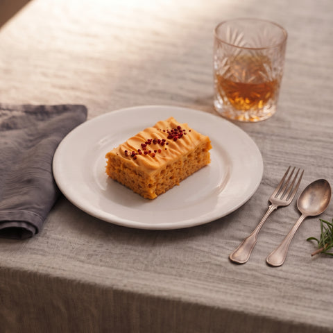 Salted Caramel & Spiced Sponge Cake Slice