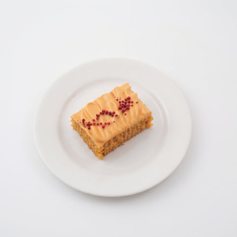 Salted Caramel & Spiced Sponge Cake Slice